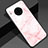 Funda Bumper Silicona Gel Espejo Patron de Moda Carcasa S01 para Huawei Mate 30 5G Rosa