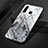 Funda Bumper Silicona Gel Espejo Patron de Moda Carcasa S01 para Huawei P30 Lite New Edition Gris