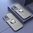 Funda Bumper Silicona Transparente con Magnetico Anillo de dedo Soporte T01 para Xiaomi Poco F4 GT 5G Gris Lavanda