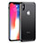 Funda Bumper Silicona Transparente Espejo 360 Grados T05 para Apple iPhone X Negro