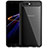 Funda Bumper Silicona Transparente Espejo para Huawei Honor View 10 Negro