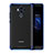 Funda Bumper Silicona Transparente Mate para Huawei Mate 9 Azul