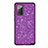 Funda Bumper Silicona y Plastico Carcasa Frontal y Trasera 360 Grados Bling-Bling para Samsung Galaxy Note 20 5G Morado