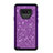 Funda Bumper Silicona y Plastico Carcasa Frontal y Trasera 360 Grados Bling-Bling para Samsung Galaxy Note 9 Morado