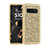 Funda Bumper Silicona y Plastico Carcasa Frontal y Trasera 360 Grados Bling-Bling para Samsung Galaxy S10 Oro