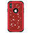 Funda Bumper Silicona y Plastico Carcasa Frontal y Trasera 360 Grados Bling-Bling U01 para Apple iPhone Xs Rojo