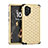 Funda Bumper Silicona y Plastico Carcasa Frontal y Trasera 360 Grados Bling-Bling U01 para Samsung Galaxy Note 10 Plus 5G Oro y Negro