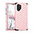 Funda Bumper Silicona y Plastico Carcasa Frontal y Trasera 360 Grados Bling-Bling U01 para Samsung Galaxy Note 10 Plus 5G Rosa