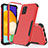 Funda Bumper Silicona y Plastico Carcasa Frontal y Trasera 360 Grados MQ1 para Samsung Galaxy A52 4G Rojo