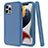 Funda Bumper Silicona y Plastico Carcasa Frontal y Trasera 360 Grados para Apple iPhone 13 Pro Max Azul
