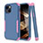 Funda Bumper Silicona y Plastico Carcasa Frontal y Trasera 360 Grados para Apple iPhone 15 Multicolor