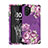 Funda Bumper Silicona y Plastico Carcasa Frontal y Trasera 360 Grados para Samsung Galaxy Note 10 Plus 5G Morado