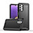 Funda Bumper Silicona y Plastico Carcasa Frontal y Trasera 360 Grados Q01W para Samsung Galaxy A32 5G Negro
