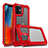 Funda Bumper Silicona y Plastico Carcasa Frontal y Trasera 360 Grados R02 para Apple iPhone 12 Rojo