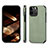 Funda Bumper Silicona y Plastico Carcasa Frontal y Trasera 360 Grados U04 para Apple iPhone 15 Pro Max Verde