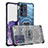 Funda Bumper Silicona y Plastico Carcasa Frontal y Trasera 360 Grados WL1 para Samsung Galaxy S20 Ultra 5G Azul