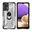 Funda Bumper Silicona y Plastico Mate Carcasa con Magnetico Anillo de dedo Soporte J02S para Samsung Galaxy A32 4G Negro