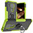Funda Bumper Silicona y Plastico Mate Carcasa con Magnetico Anillo de dedo Soporte JX1 para Nokia 5.4 Verde