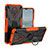 Funda Bumper Silicona y Plastico Mate Carcasa con Magnetico Anillo de dedo Soporte JX1 para Nokia G10 Naranja