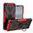 Funda Bumper Silicona y Plastico Mate Carcasa con Magnetico Anillo de dedo Soporte JX1 para Nokia G10 Rojo