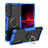 Funda Bumper Silicona y Plastico Mate Carcasa con Magnetico Anillo de dedo Soporte JX1 para Sony Xperia 1 III Azul