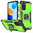 Funda Bumper Silicona y Plastico Mate Carcasa con Magnetico Anillo de dedo Soporte MQ1 para Xiaomi Redmi Note 11 4G (2022) Verde