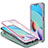 Funda Bumper Silicona y Plastico Mate Carcasa con Magnetico Anillo de dedo Soporte MQ6 para Xiaomi Redmi Note 11 4G (2021) Rosa Roja