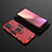 Funda Bumper Silicona y Plastico Mate Carcasa con Magnetico Anillo de dedo Soporte para Xiaomi Poco X4 GT 5G Rojo