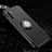 Funda Bumper Silicona y Plastico Mate Carcasa con Magnetico Anillo de dedo Soporte R01 para Samsung Galaxy Note 10 Plus Negro