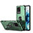 Funda Bumper Silicona y Plastico Mate Carcasa con Magnetico Anillo de dedo Soporte R01 para Samsung Galaxy S20 Ultra 5G Verde