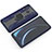 Funda Bumper Silicona y Plastico Mate Carcasa con Magnetico Anillo de dedo Soporte S03 para Samsung Galaxy M30 Azul