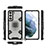 Funda Bumper Silicona y Plastico Mate Carcasa con Magnetico Anillo de dedo Soporte S07 para Samsung Galaxy S21 5G Gris