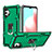 Funda Bumper Silicona y Plastico Mate Carcasa con Magnetico Anillo de dedo Soporte YF1 para Samsung Galaxy M32 5G Verde