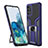 Funda Bumper Silicona y Plastico Mate Carcasa con Magnetico Anillo de dedo Soporte ZL1 para Samsung Galaxy S20 Plus Azul