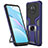 Funda Bumper Silicona y Plastico Mate Carcasa con Magnetico Anillo de dedo Soporte ZL1 para Xiaomi Mi 10i 5G Azul