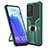 Funda Bumper Silicona y Plastico Mate Carcasa con Magnetico Anillo de dedo Soporte ZL1 para Xiaomi Mi 10T 5G Verde