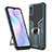 Funda Bumper Silicona y Plastico Mate Carcasa con Magnetico Anillo de dedo Soporte ZL1 para Xiaomi Redmi 9AT Cian