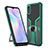 Funda Bumper Silicona y Plastico Mate Carcasa con Magnetico Anillo de dedo Soporte ZL1 para Xiaomi Redmi 9i Verde