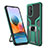 Funda Bumper Silicona y Plastico Mate Carcasa con Magnetico Anillo de dedo Soporte ZL1 para Xiaomi Redmi Note 10 Pro 4G Verde