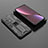 Funda Bumper Silicona y Plastico Mate Carcasa con Magnetico Soporte A01 para Xiaomi Mi 12S 5G Negro