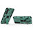 Funda Bumper Silicona y Plastico Mate Carcasa con Magnetico Soporte A02 para Samsung Galaxy S22 5G Verde