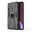 Funda Bumper Silicona y Plastico Mate Carcasa con Magnetico Soporte A02 para Xiaomi Mi 12 5G Negro