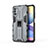 Funda Bumper Silicona y Plastico Mate Carcasa con Magnetico Soporte KC1 para Xiaomi Redmi Note 11 SE 5G Gris