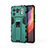Funda Bumper Silicona y Plastico Mate Carcasa con Magnetico Soporte para Xiaomi Mi 11 Ultra 5G Verde