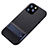 Funda Bumper Silicona y Plastico Mate Carcasa con Soporte A01 para Apple iPhone 11 Pro Azul