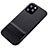 Funda Bumper Silicona y Plastico Mate Carcasa con Soporte A01 para Apple iPhone 11 Pro Max Negro