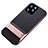 Funda Bumper Silicona y Plastico Mate Carcasa con Soporte A01 para Apple iPhone 11 Pro Oro Rosa