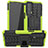 Funda Bumper Silicona y Plastico Mate Carcasa con Soporte A01 para Motorola Moto Edge 20 5G Verde