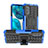 Funda Bumper Silicona y Plastico Mate Carcasa con Soporte A01 para Motorola Moto Edge (2022) 5G Azul