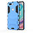 Funda Bumper Silicona y Plastico Mate Carcasa con Soporte A01 para OnePlus 5T A5010 Azul Cielo